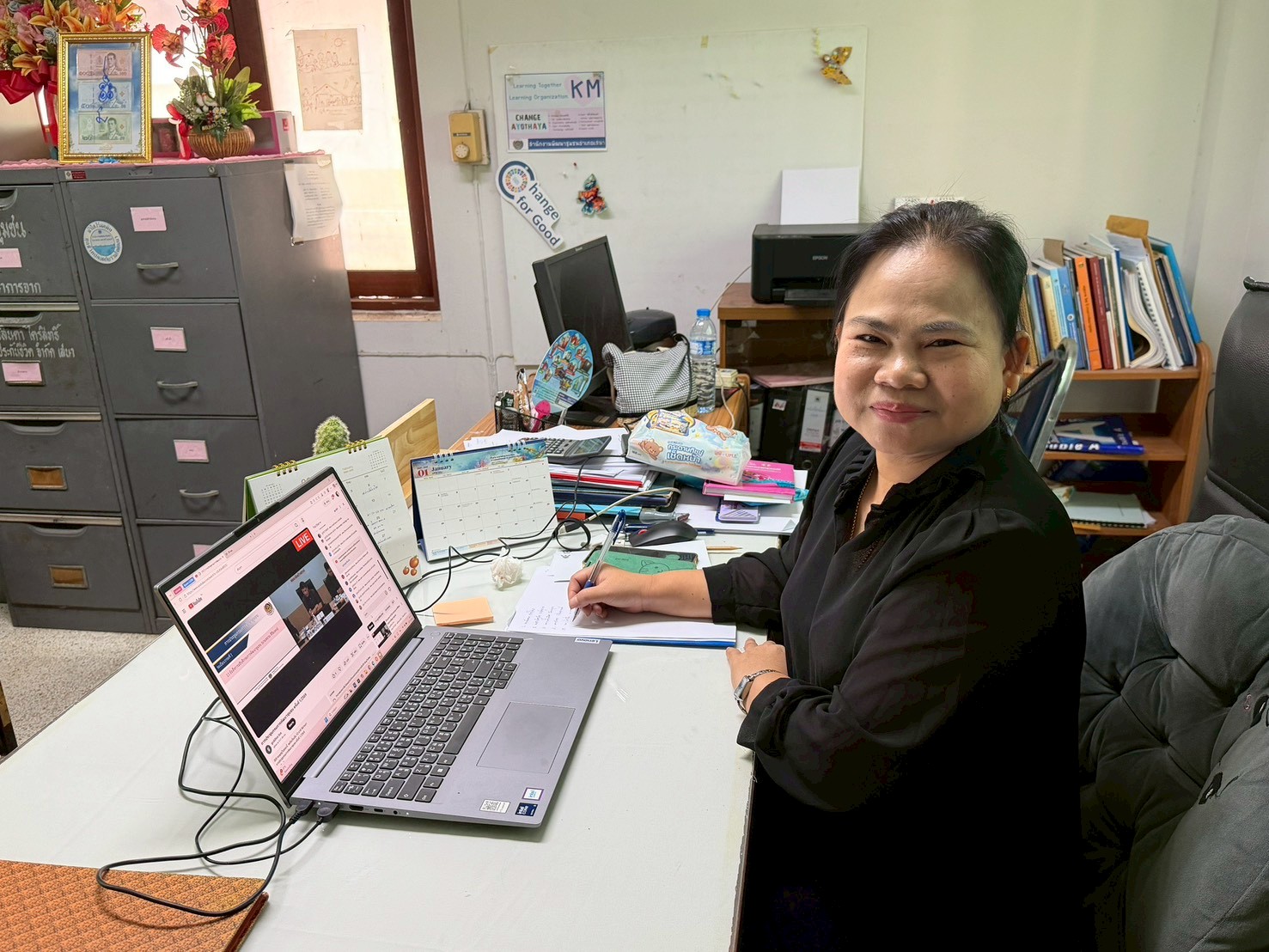 📢สพอ.เสนา🍃 : ร่วมรับฟังการประชุมกรมการพัฒนาชุมชน ครั้งที่ 1/2569 ผ่านระบบ TV. พช.