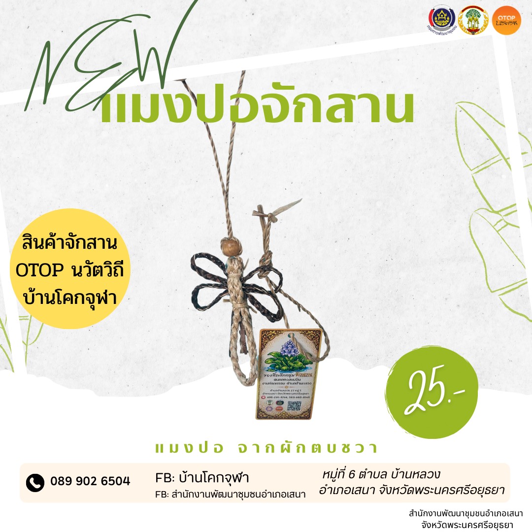 📢สพอ.เสนา🍃 :  "งานสานด้วยมือ... สื่อใจชาวโคกจุฬา" 🎋