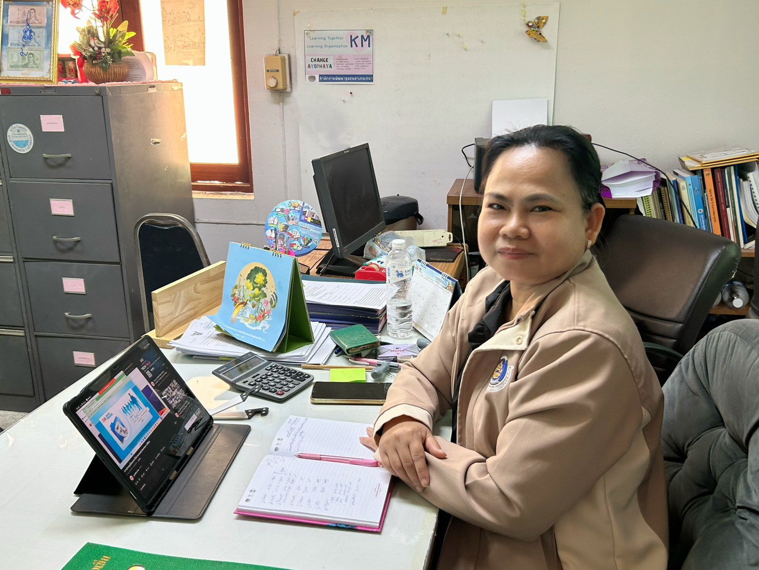 📢สพอ.เสนา🍃 : ร่วมรับฟังการประชุมกรมการพัฒนาชุมชน ครั้งที่ 4/2569 ผ่านระบบ TV. พช.